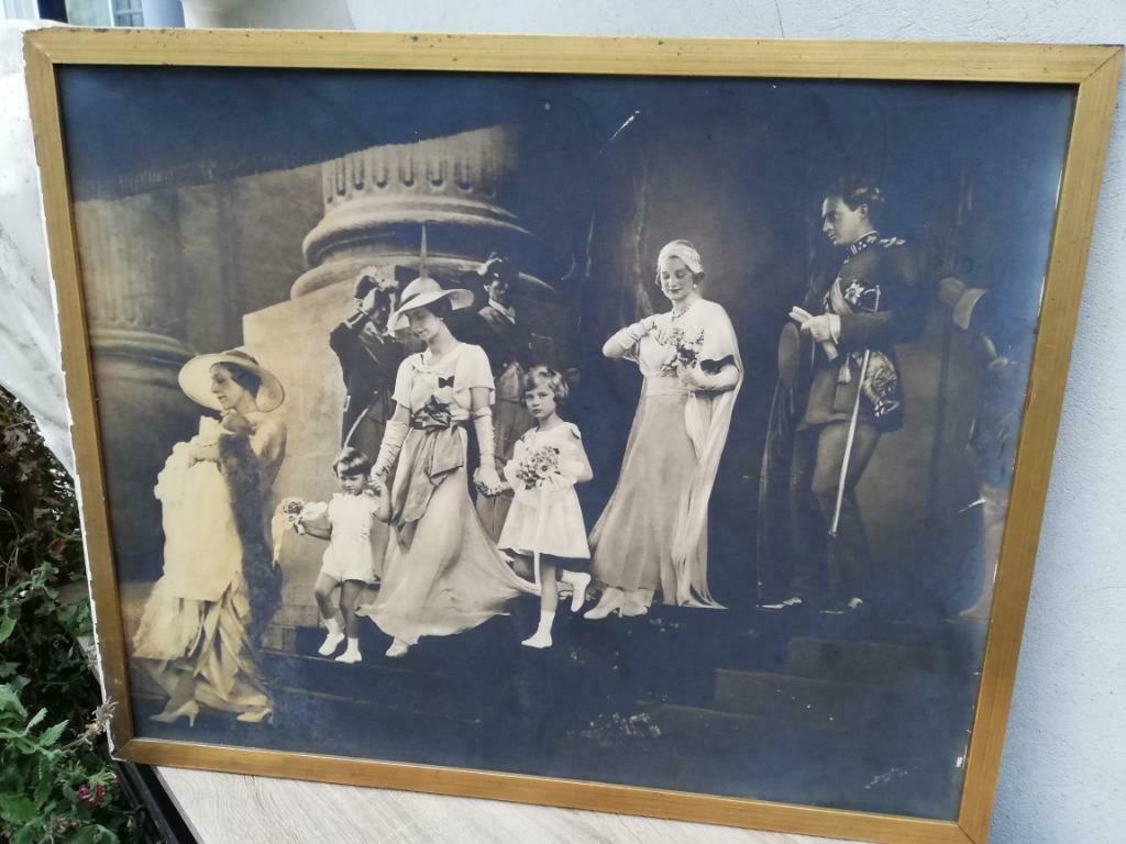 Originele foto doop Koning Albert 1934, Verzamelen, Koningshuis en Royalty, Verzenden, Gebruikt, Kaart, Foto of Prent