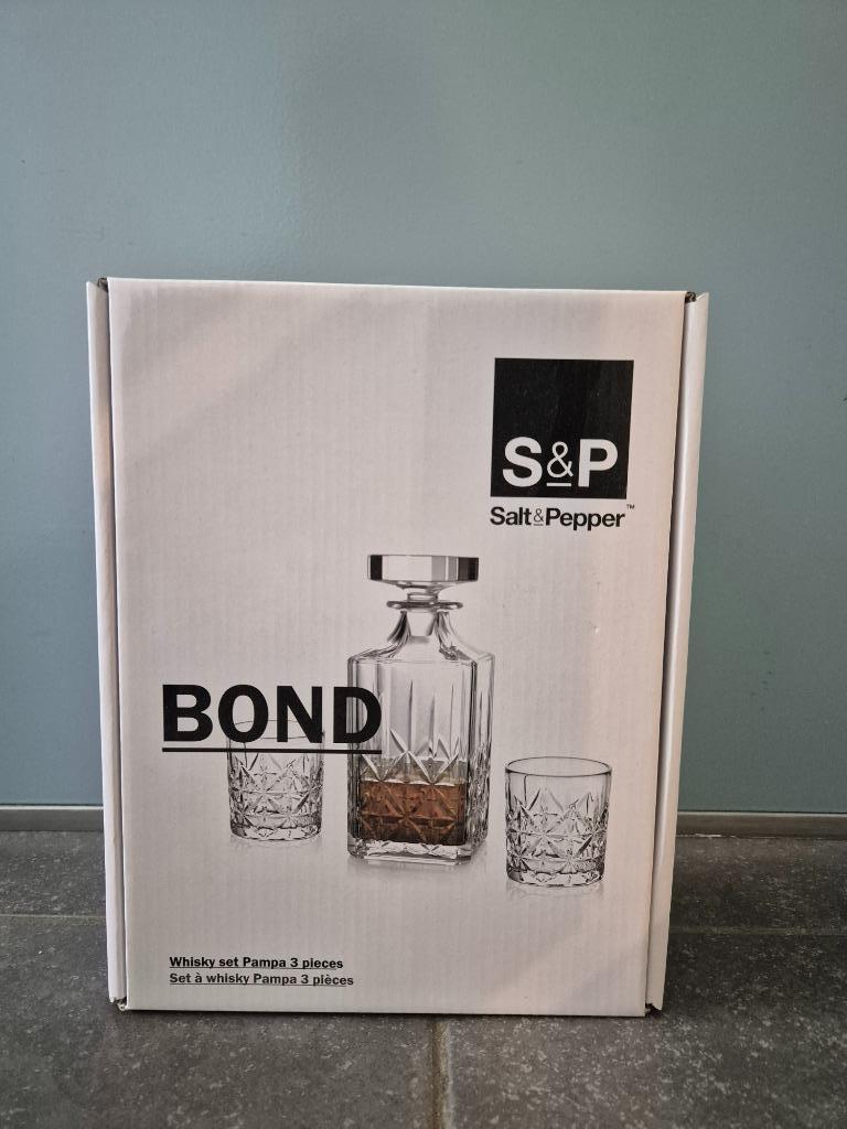 Salt & Pepper S&P whisky set Bond, Neuf, Verre ou Verres, Enlèvement ou Envoi, Verre