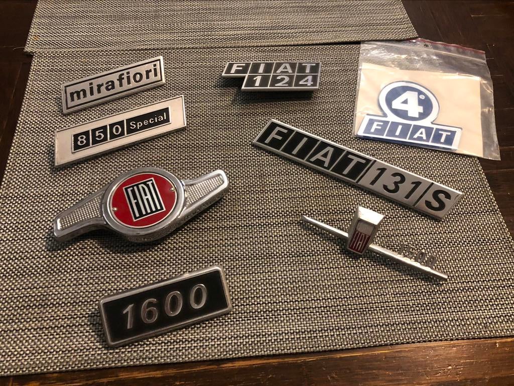 emblème insigne logo fiat 850 124 131 1500, Autos : Pièces & Accessoires, Carrosserie & Tôlerie, Enlèvement, Utilisé, Fiat