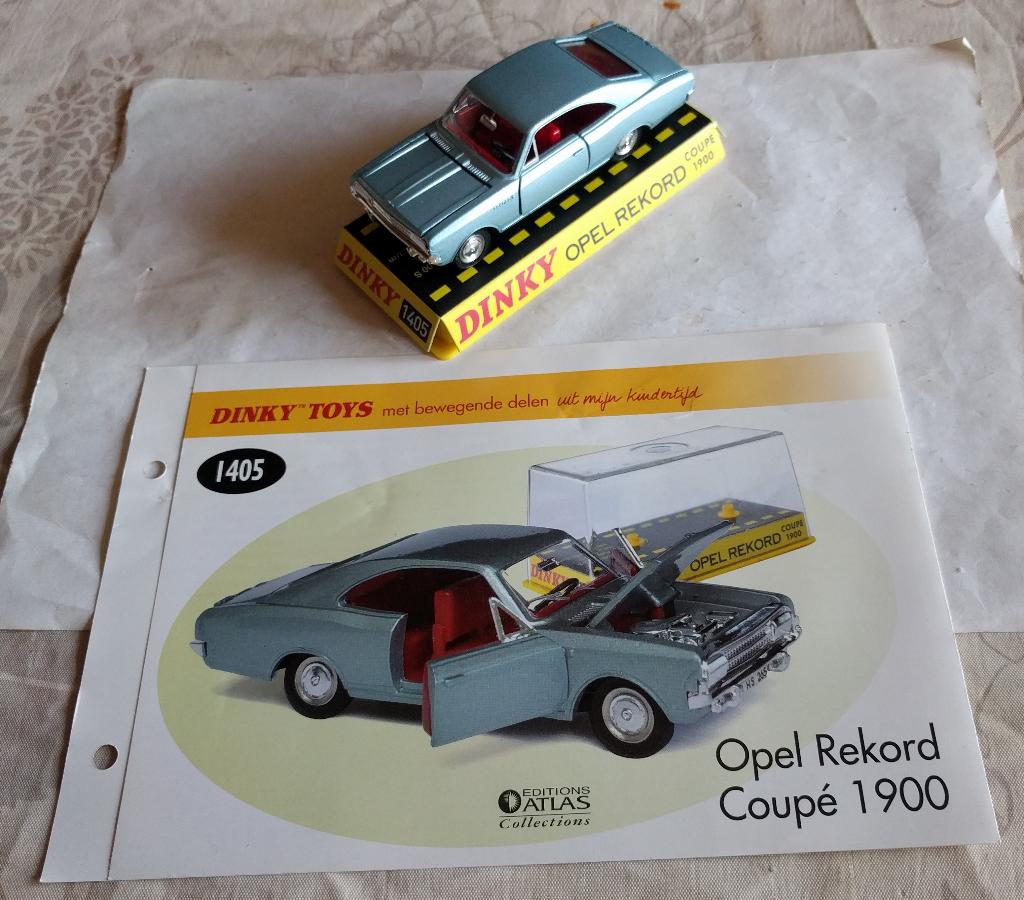 Atlas Dinky Toys Opel Rekord Coupe 1900, Ophalen of Verzenden, Zo goed als nieuw, Auto, Dinky Toys