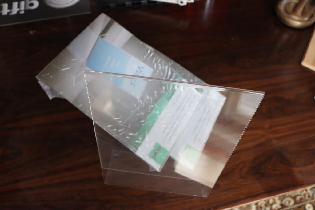 Plexi A4-houder 3st, Zakelijke goederen, Ophalen, Gebruikt, Inrichting