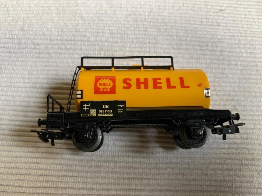 Ketelwagen Marklin SHELL, Ophalen of Verzenden, Gebruikt, Wagon, Märklin