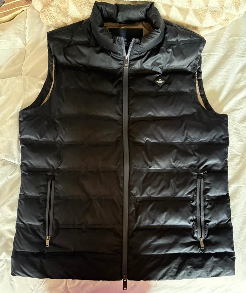 “Hackett London puffer bodywarmer maat L – luxe merk”, Ophalen of Verzenden, Zo goed als nieuw, Maat 52/54 (L), Zwart