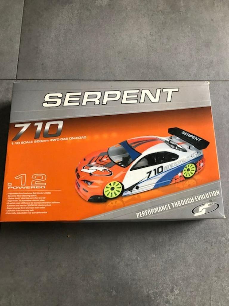SERPENT 710   NIEUW MET ORI BOX  1/10  racer, Enlèvement ou Envoi, Neuf, 1:9 à 1:12, Voiture