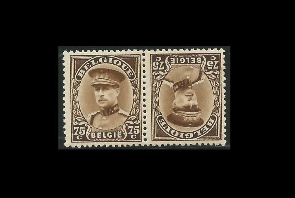 Timbres KP15 Tête-bêche Roi Albert 1er 1932, Envoi, Timbre-poste, Neuf