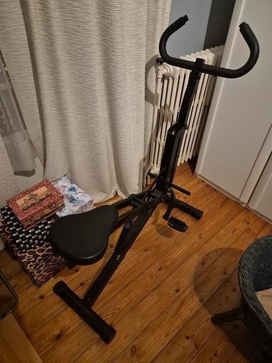 Appareil de fitness - Rameur vertical, Ophalen, Aluminium, Zo goed als nieuw, Rug