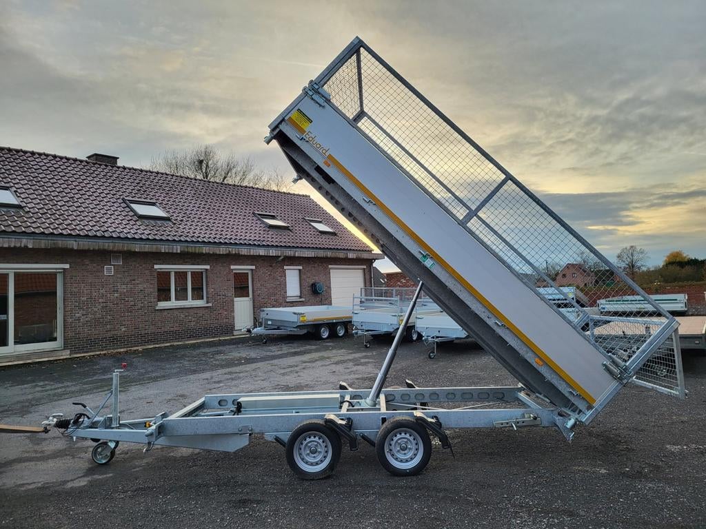 Te koop uit voorraad. 3.5 ton kipper. 4m x 2m x 1m. Nieuw, Auto diversen, Aanhangers en Bagagewagens, Ophalen, Nieuw