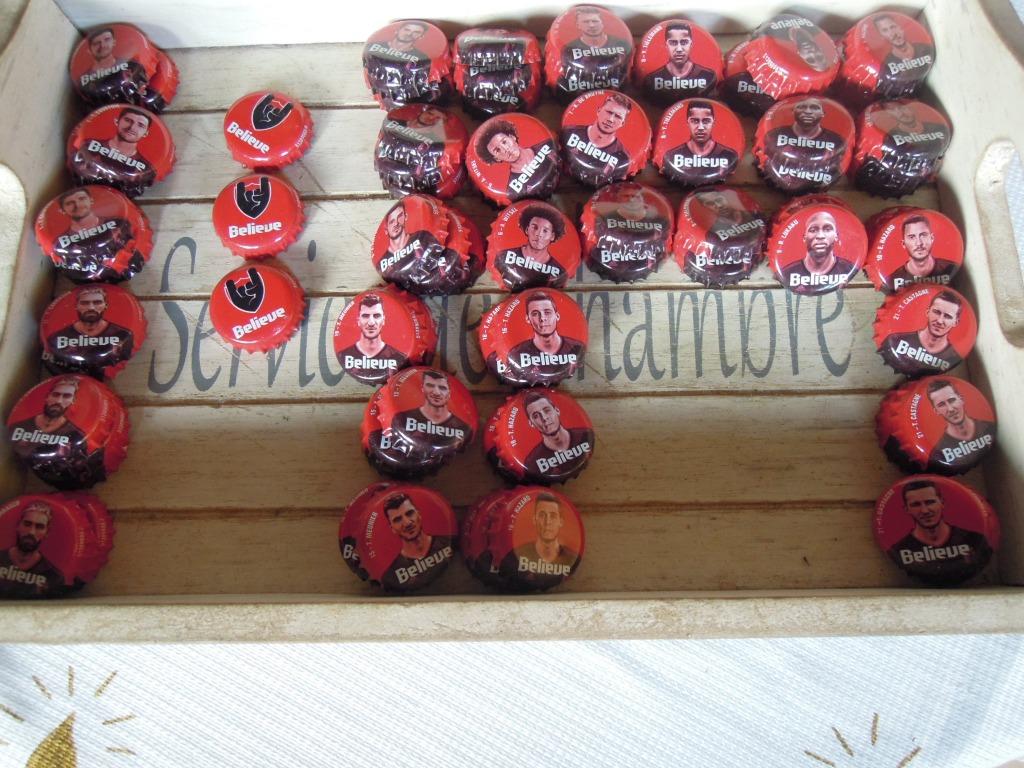 collection de bouchons de bouteilles Jupiler Believe Red Dev, Collections, Enlèvement ou Envoi