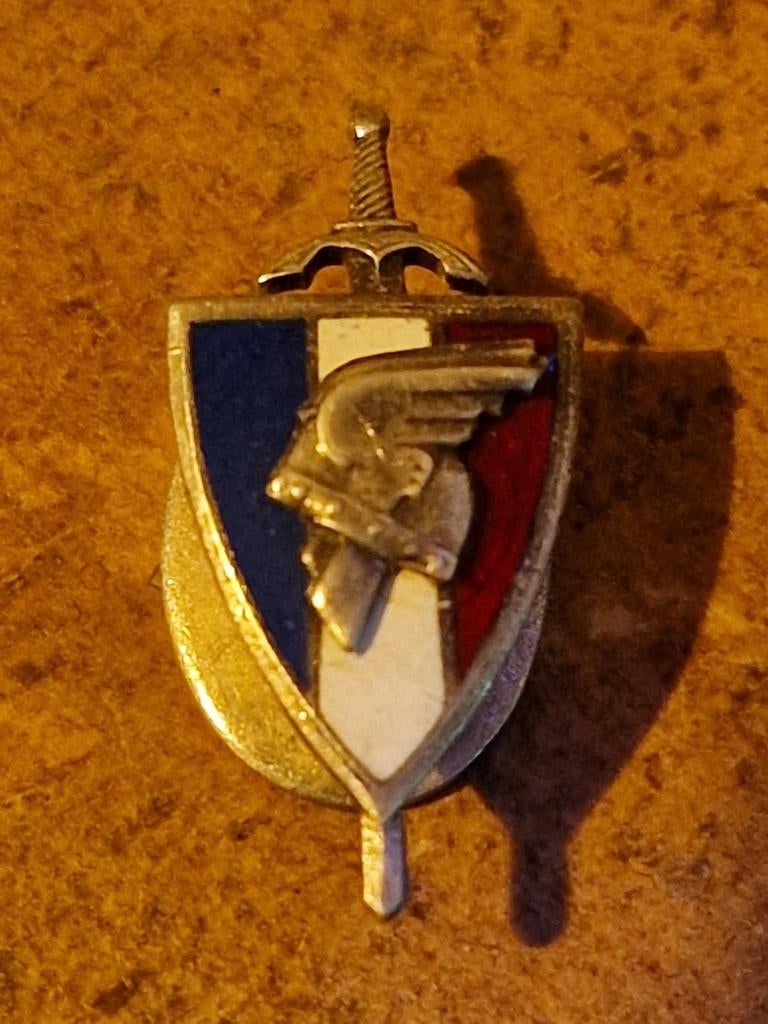 WWII Franse Veteranen Legioen (LFC) knoopsgat badge, Ophalen of Verzenden, Landmacht, Lintje, Medaille of Wings
