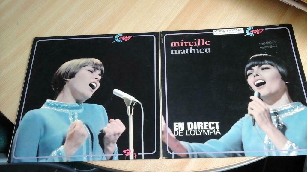 vinyl 33T/30cm   "mireille mathieu"   vintage '65, CD & DVD, Enlèvement ou Envoi, 12 pouces