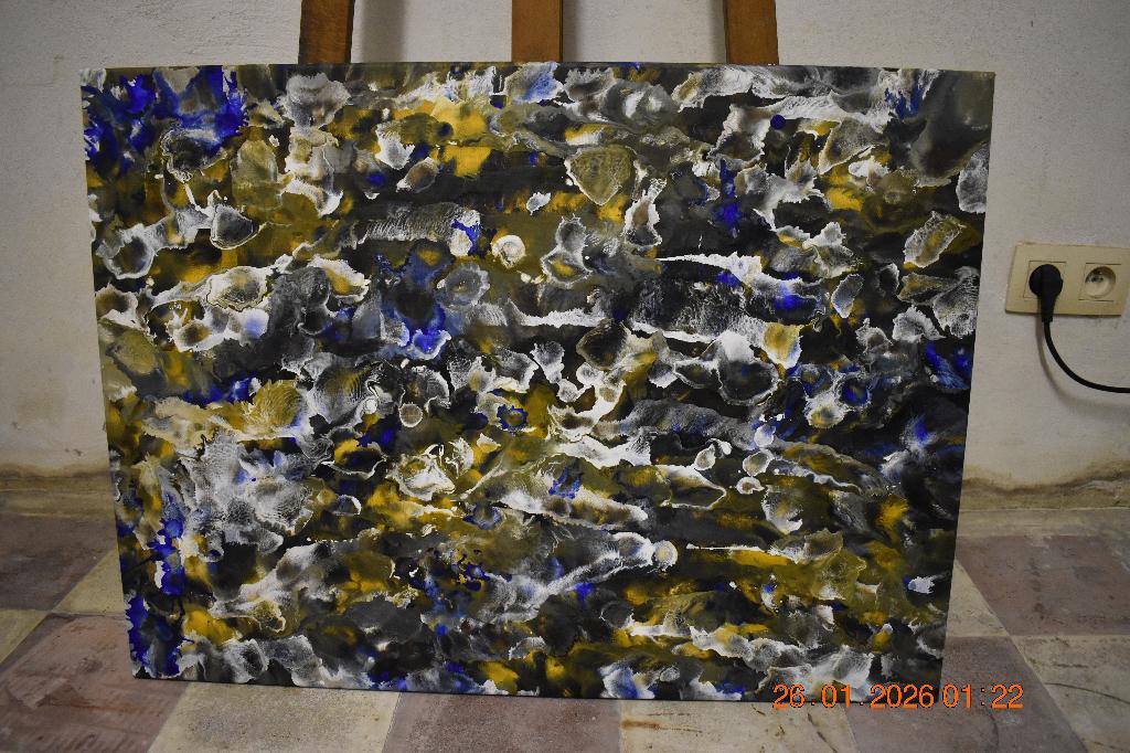 Peinture Abstrait Serie No ( 92 ) , par joky kamo, Antiquités & Art, Art | Peinture | Moderne, Enlèvement