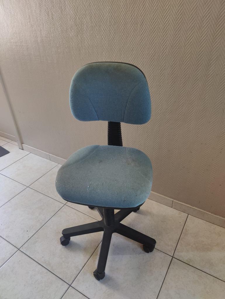 siège de bureau blau, Ophalen, Gebruikt, Blauw, Bureaustoel