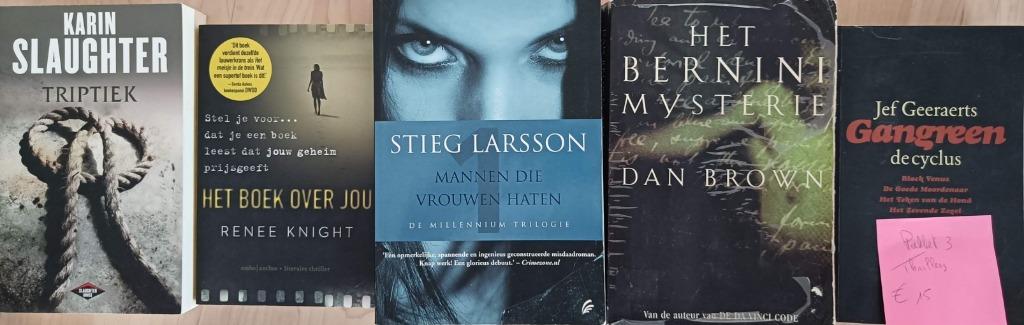 THRILLERS PAKKET3, Ophalen, Zo goed als nieuw, België