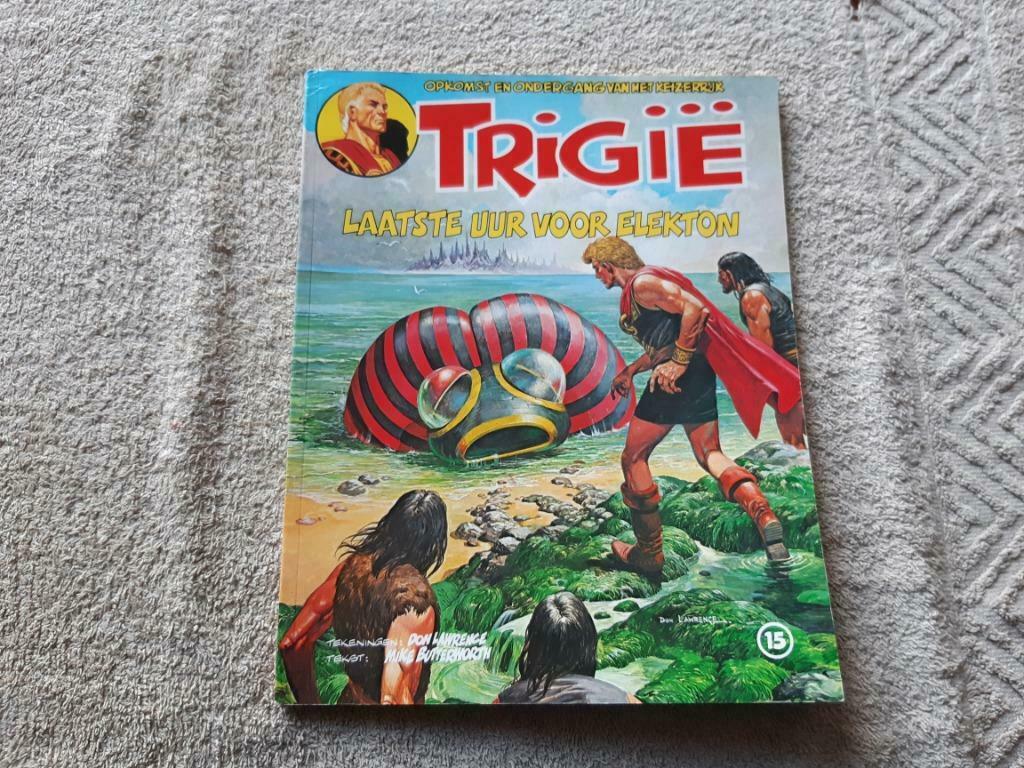 Trigie.15.Laatste uur voor Elekton., Eén stripboek, Ophalen of Verzenden, Gelezen