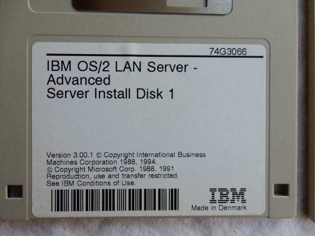 IBM OS/2 Lan Server disks version 3, Enlèvement ou Envoi, Utilisé