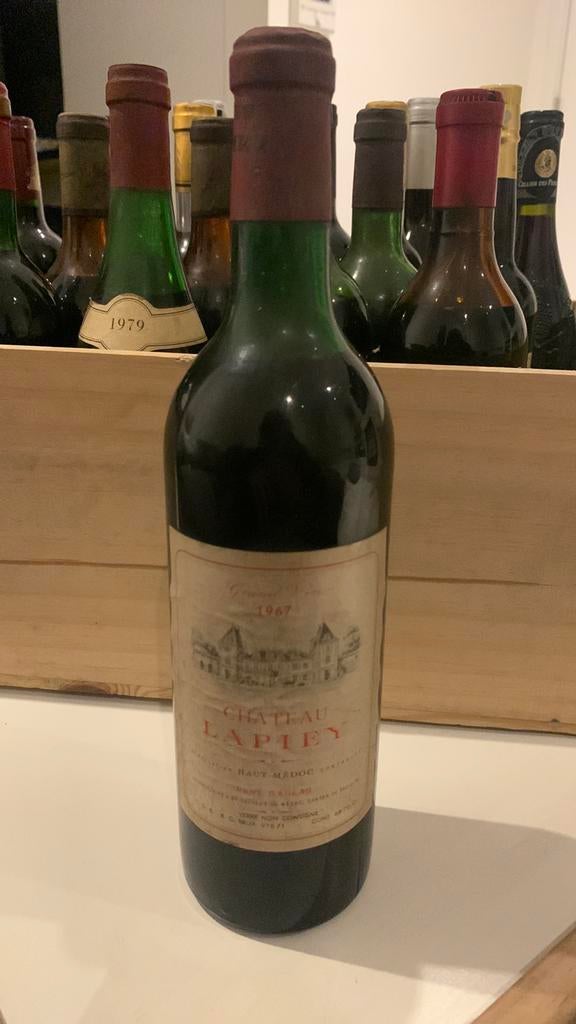 Château Lapiey - Haut-Medoc - 1967, Verzamelen, Wijnen, Ophalen of Verzenden, Nieuw