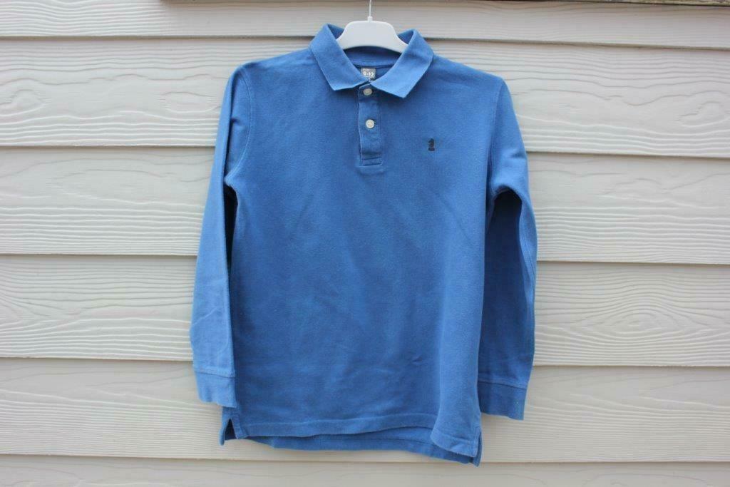 Polo ZARA Kids bleu à longues manches (9/10 ans), Enlèvement ou Envoi, Utilisé, Garçon, Chemise ou À manches longues