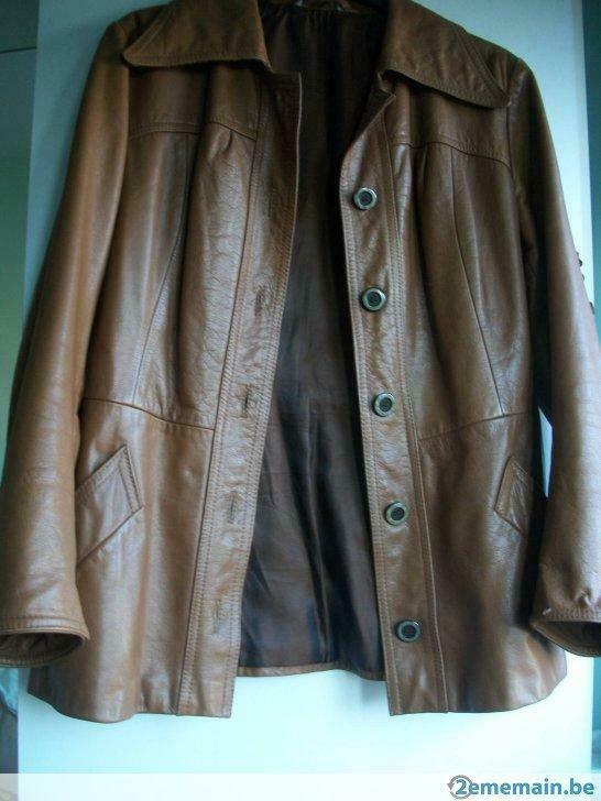 veste en cuir taille 40, Enlèvement ou Envoi, Porté, Taille 38/40 (M)