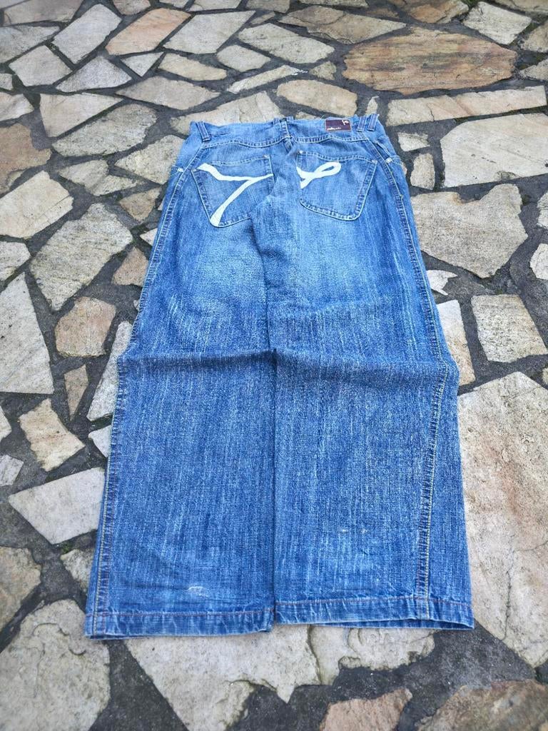Pelle Pelle Baggy Jeans Blue W36 L34 Y2K Streetwear, Kleding | Heren, Spijkerbroeken en Jeans, W36 - W38 (confectie 52/54), Blauw