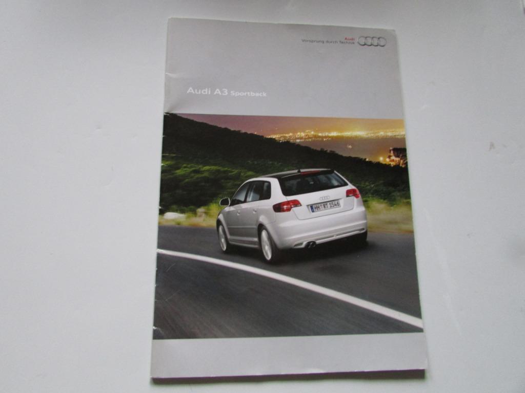 AUTOFOLDER ;AUDI A3 SPORTBACK, Livres, Enlèvement ou Envoi, Comme neuf, Audi, AUDI