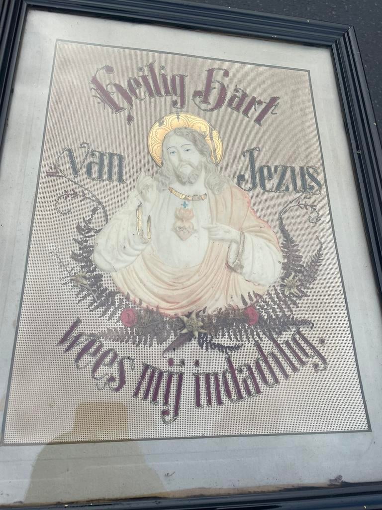 Religieuze kader heilig hart van jezus wees mij indachtig, Envoi
