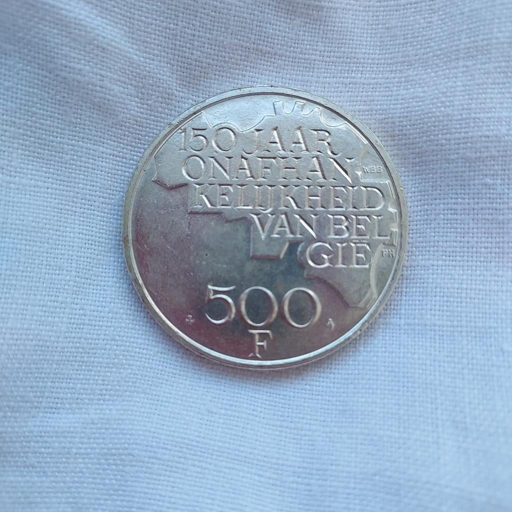 Munt nav 150 jaar België (1980), Enlèvement, Belgique