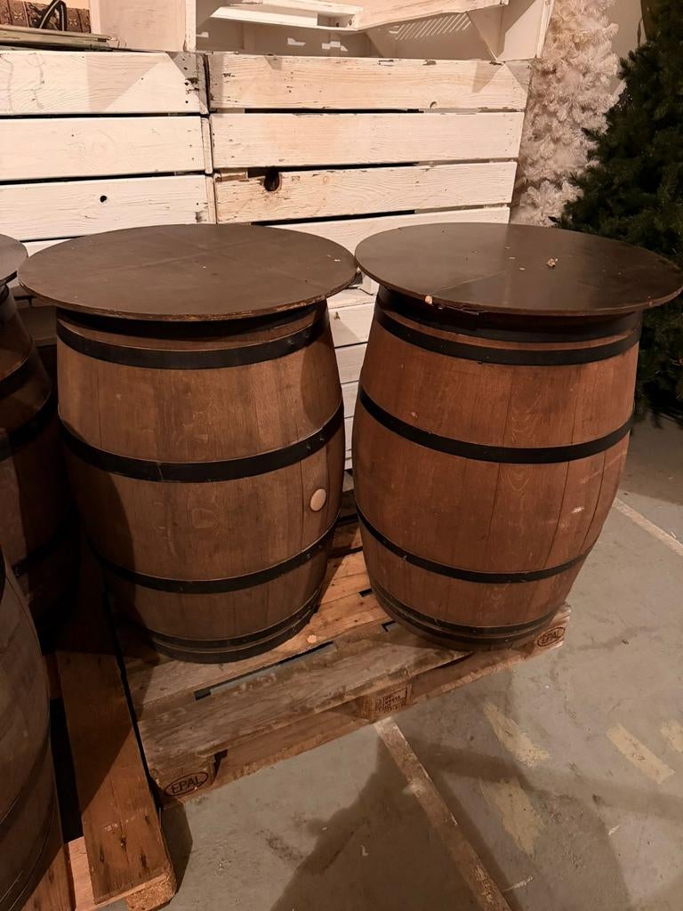 Wijnvaten barrels tafelmodel, Huis en Inrichting, Tafels | Statafels, Ophalen