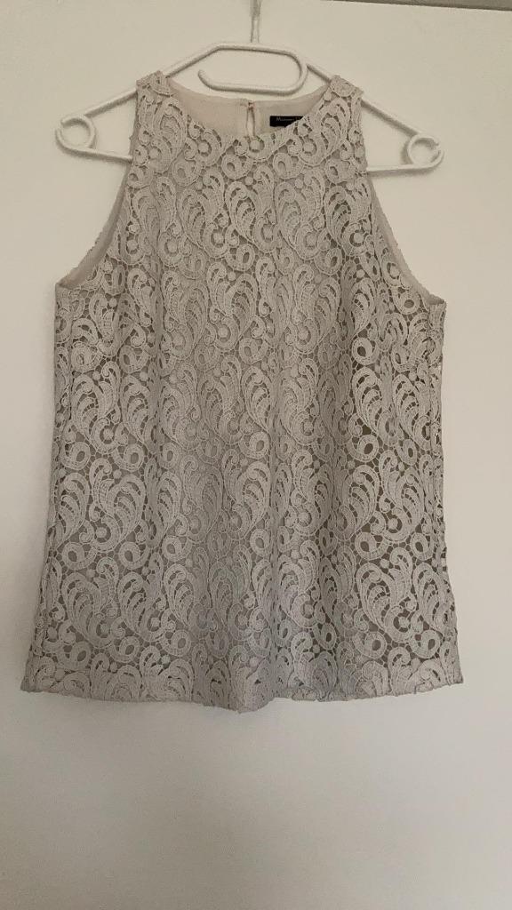 Top Massimo Dutti maat 38 zo goed als nieuw, Maat 38/40 (M), Massimo dutti, Wit, Ophalen of Verzenden