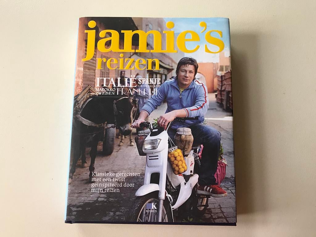 Jamie’s reizen Italie Spanje Frankrijk Marokko Zweden, Ophalen of Verzenden, Zo goed als nieuw, Jamie Oliver