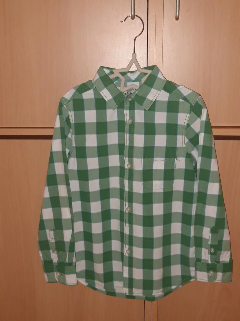 Chemise à carreaux vert et blanc 128-134 garçon Zara kids, Enfants & Bébés, Garçon, Enlèvement ou Envoi, Chemise ou Chemisier
