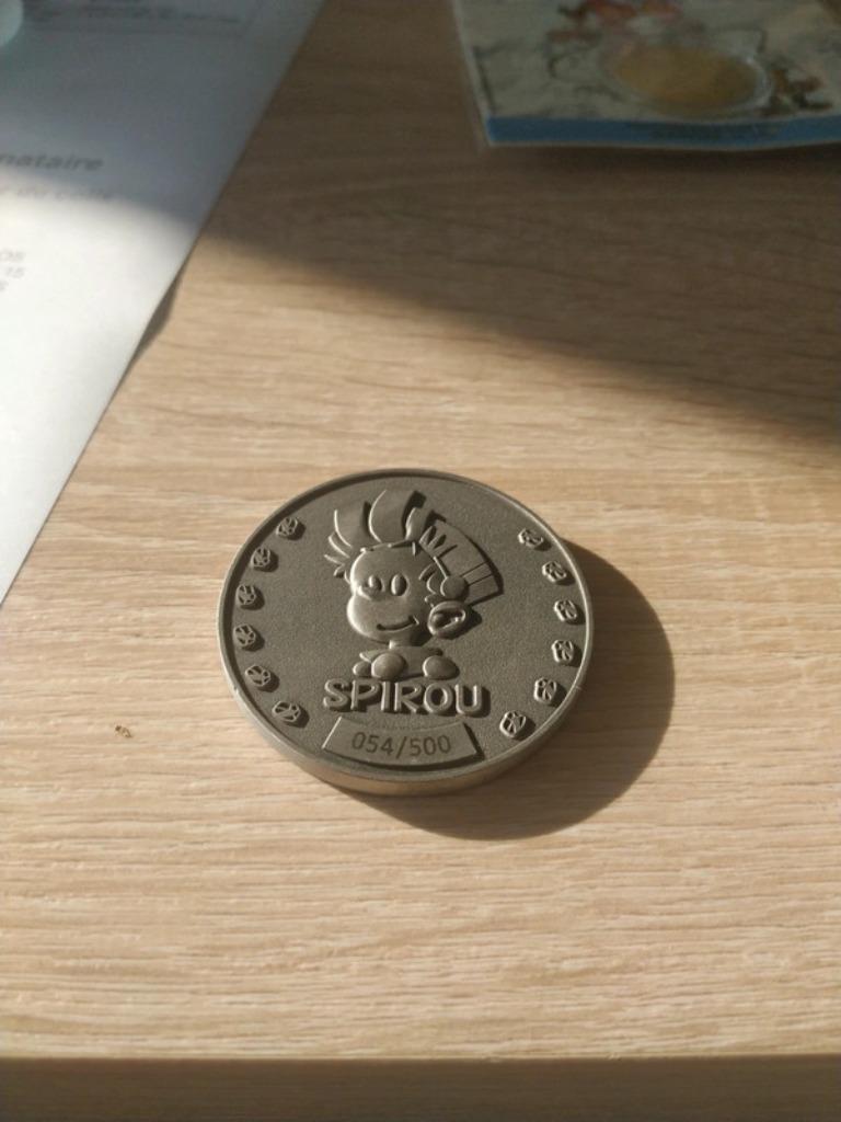 Franquin collectie medaille marsupilami Robbedoes en Fantas, Verzamelen, Ophalen of Verzenden, Nieuw, Overige typen