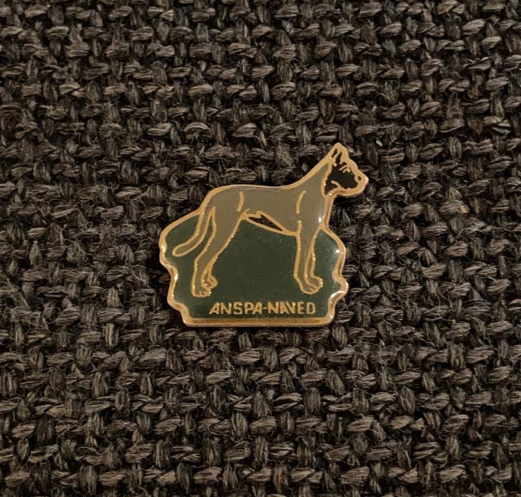 PIN - ANSPA-NAVED - ANDERLECHT - CHIEN - HOND - DOG, Collections, Broches, Pins & Badges, Envoi, Utilisé, Animal et Nature, Insigne ou Pin's