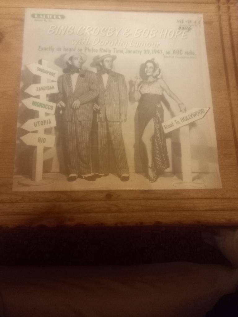 2 Lp's van Bing Crosby & Bob Hope, Enlèvement ou Envoi, Utilisé, Autres formats