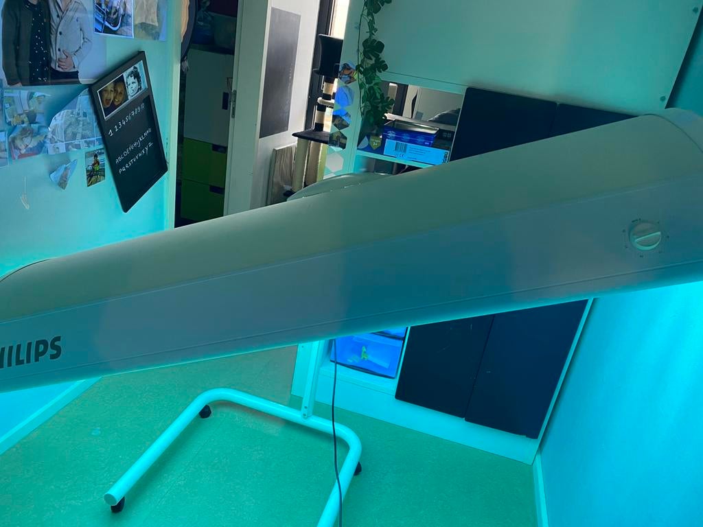 Zonnehemel philips met nieuwe lampen, Elektronische apparatuur, Ophalen, Zo goed als nieuw, Zonnebank enkelzijdig, 10 tot 15 lampen