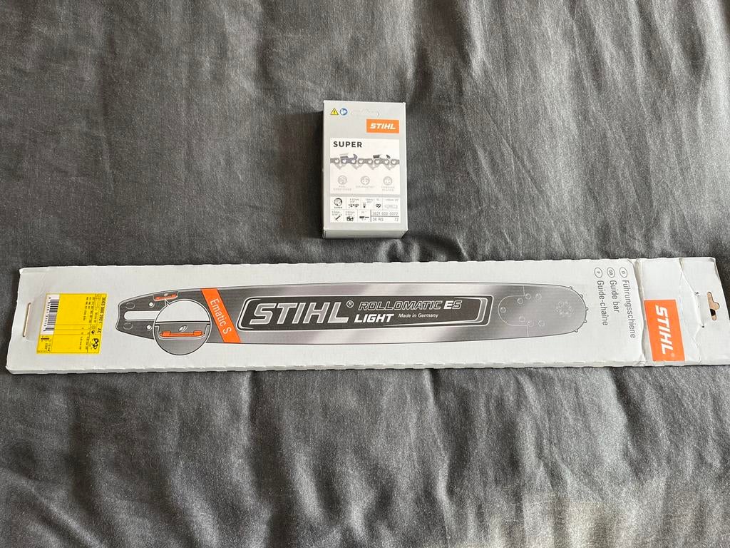 Stihl zaagblad 50cm light + 1 ketting nieuw, Ophalen of Verzenden, Nieuw