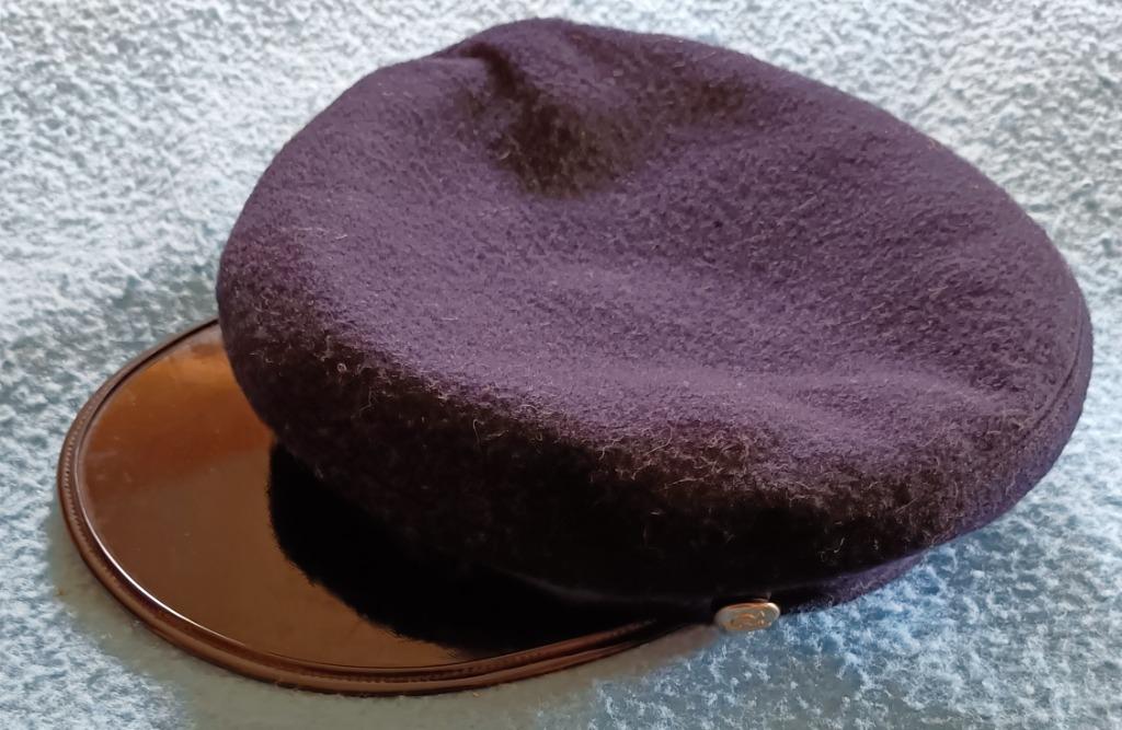 Casquette gavroche de marin d'époque, en laine bleu foncé, Enlèvement ou Envoi, Comme neuf, Casquette