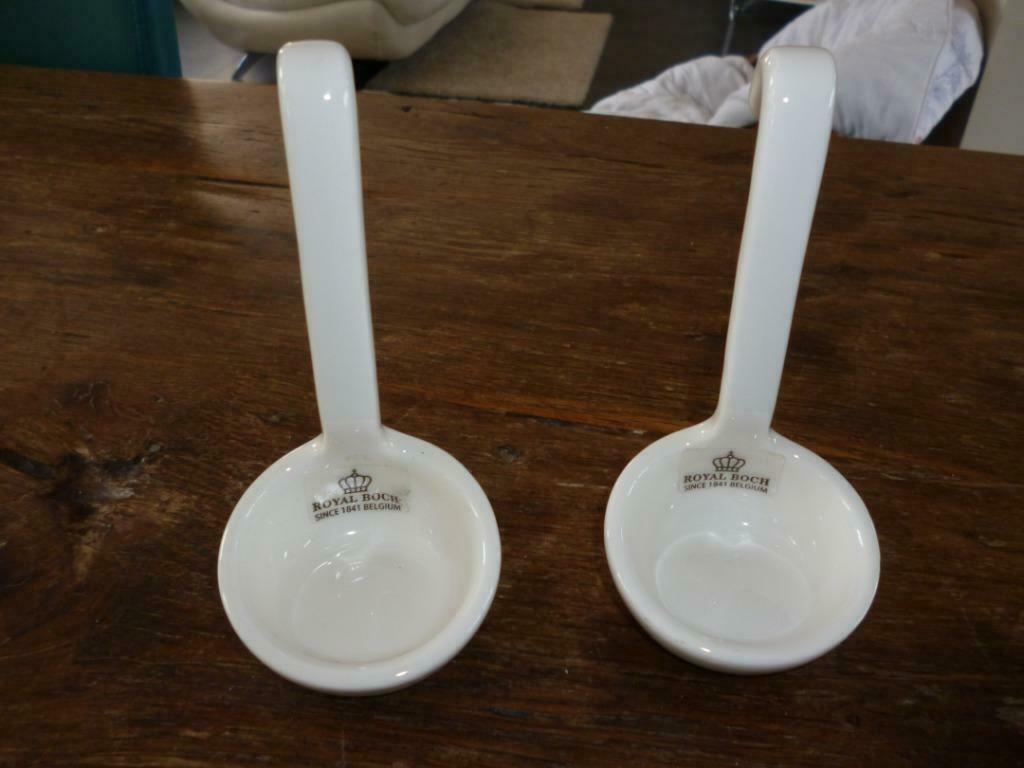 2 cuillères droites en faïence Royal Boch Multiple Spoons, Enlèvement ou Envoi
