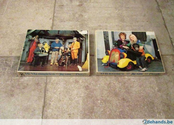Jig saw puzzels - Ti-Ta Tovenaar - jaren 70, Ophalen of Verzenden, 10 tot 50 stukjes, Gebruikt, 2 tot 4 jaar