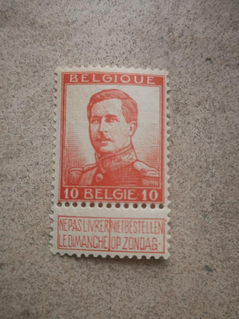 Postzegel koning Albert 1 postfris, Postzegels en Munten, Ophalen of Verzenden, Postfris