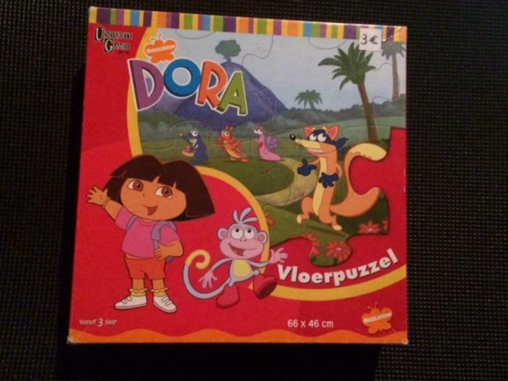 Vloerpuzzels Dora/Plop, Ophalen of Verzenden, Gebruikt