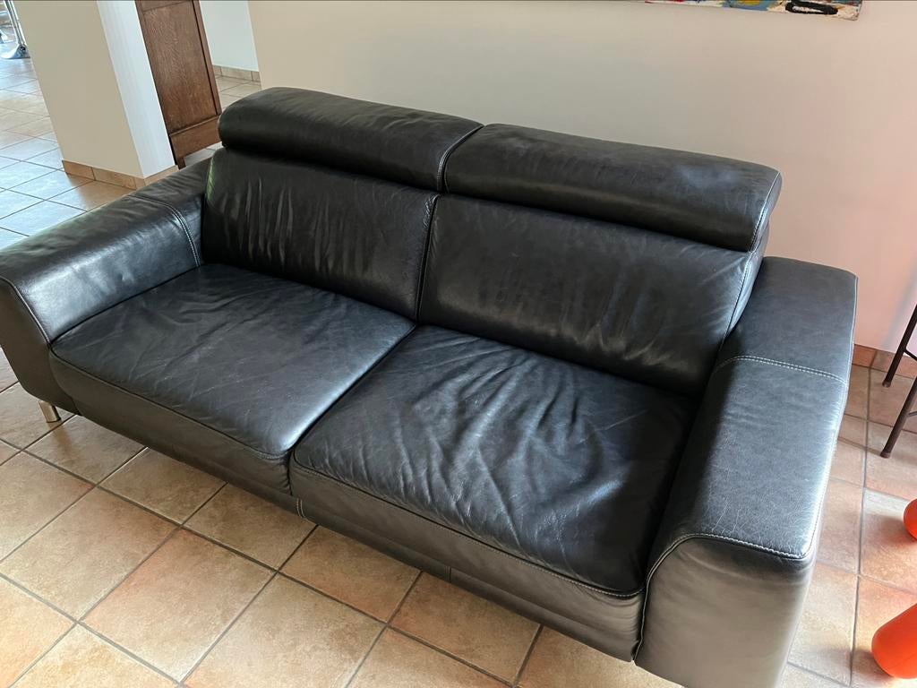 Canapé en cuir, Maison & Meubles, Enlèvement, Utilisé, Cuir