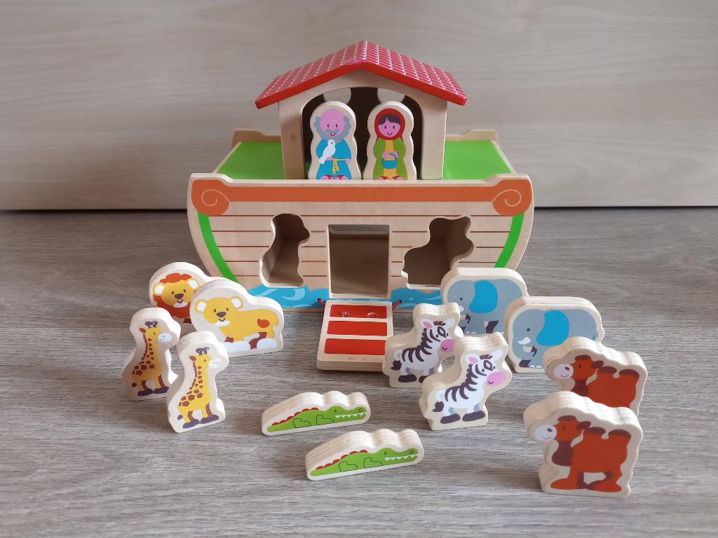 Ark van Noah - houten speelgoed, Kinderen en Baby's, Ophalen, Zo goed als nieuw