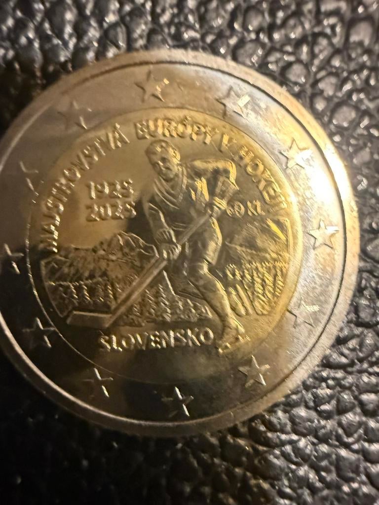 Ijshockey 2025 slowakije, Postzegels en Munten, Munten | Europa | Euromunten, Ophalen of Verzenden, Slowakije
