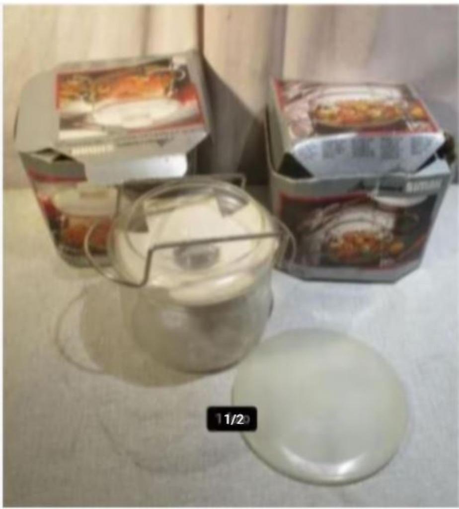 2 Nieuwe Microwave Potten met toebehoren, Ophalen of Verzenden, Nieuw