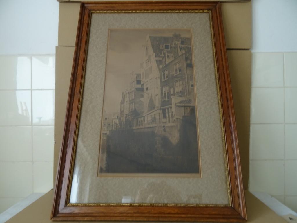 Gravure ancienne Dirk Harting Grimnessesluis Amsterdam 58x82, Envoi