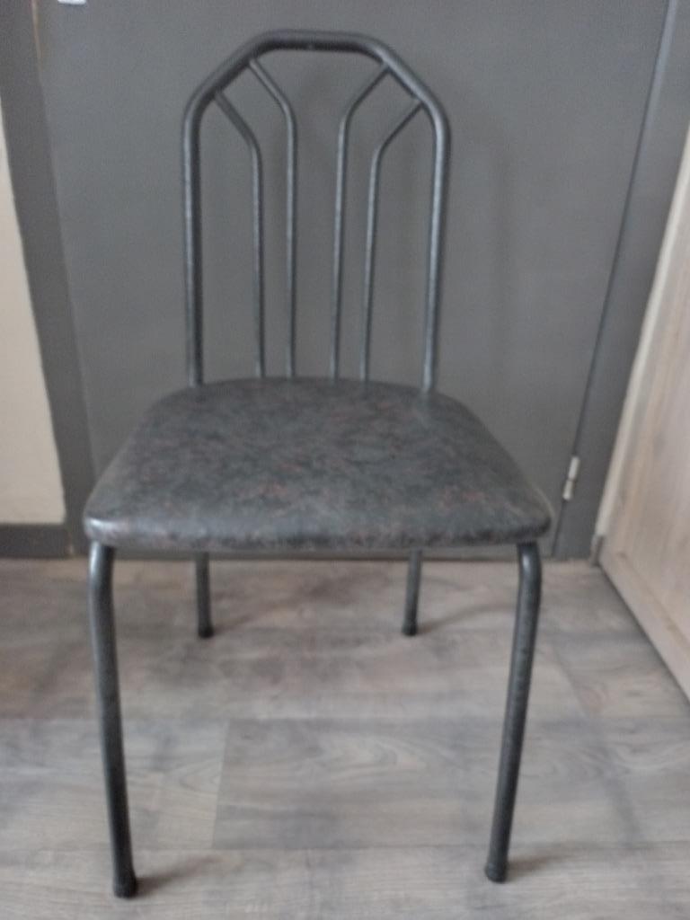 keukenstoelen, Huis en Inrichting, Stoelen, Ophalen, Gebruikt, Grijs, Vier
