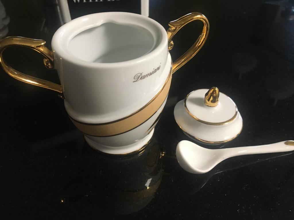 Sucrier Damiani en porcelaine, Neuf, Porcelaine, Autres types