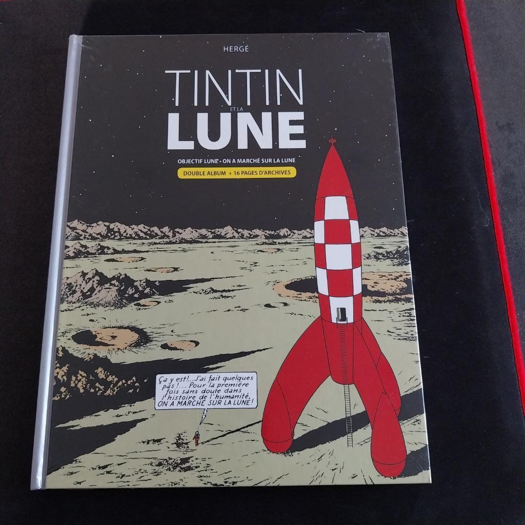 BDLIVRE"TINTIN et la LUNE" Double album +16 pages Archi NEUF, Neuf, Une BD, Enlèvement, HERGE