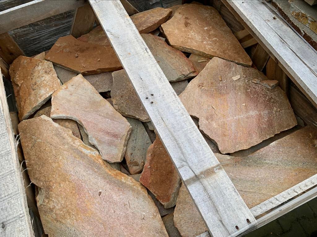 Flagstones Stepstones Brasil Yellow, Green, White, Pink, Tuin en Terras, Ophalen of Verzenden