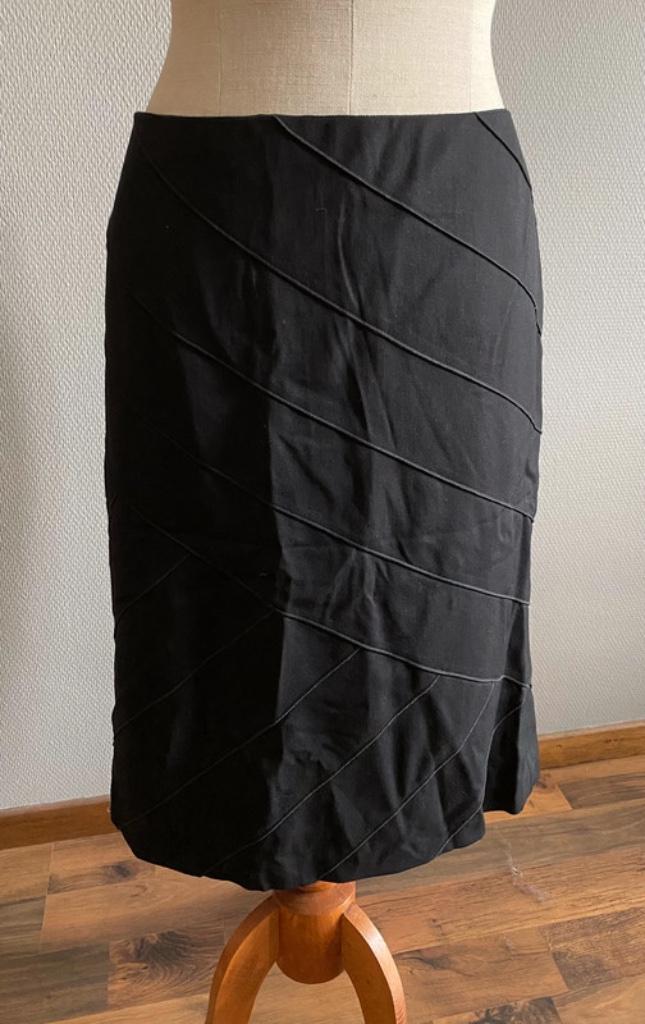 Zwarte rok Rena Lange maat 44, Taille 42/44 (L), Rena Lange, Comme neuf, Sous le genou